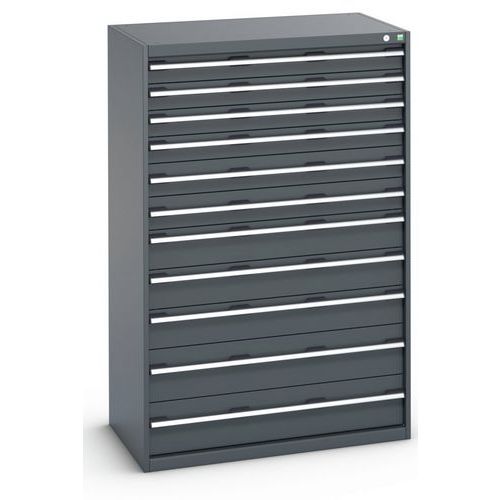 Dielenské zásuvkové skrine Bott Cubio 200, 160 x 105 x 65-75 cm, 11 zásuviek