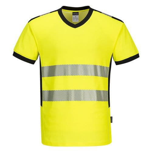 PW3 Hi-Vis V-tričko, čierna/žltá