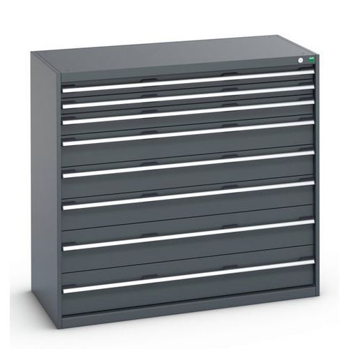 Dielenské zásuvkové skrine Bott Cubio 200, 120 x 130 x 65-75 cm, 8 zásuviek