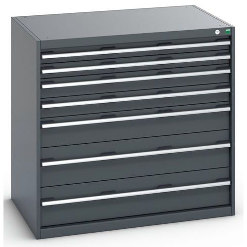 Dielenské zásuvkové skrine Bott Cubio 200, 100 x 105 x 65-75 cm, 7 zásuviek