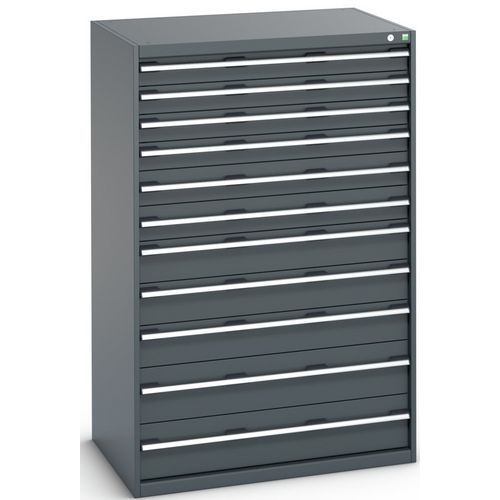 Dielenské zásuvkové skrine Bott Cubio 200, 160 x 105 x 65-75 cm, 11 zásuviek