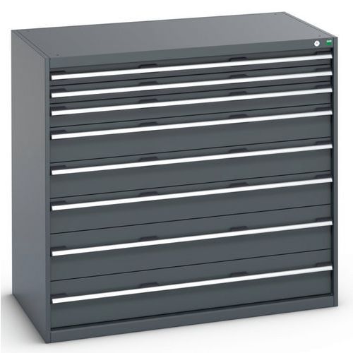 Dielenské zásuvkové skrine Bott Cubio 200, 120 x 130 x 65-75 cm, 8 zásuviek