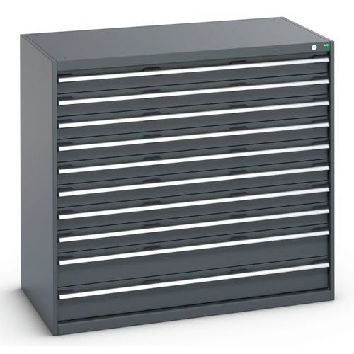 Dielenské zásuvkové skrine Bott Cubio 200, 120 x 130 x 65-75 cm, 10 zásuviek