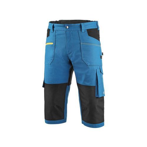 Nohavice 3/4 CXS STRETCH, pánske, stredne modré-čierne