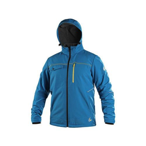 Bunda CXS STRETCH, pánska, softshell, stredne modrá