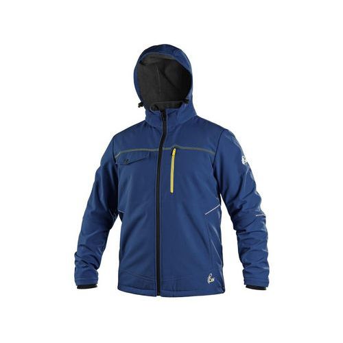 Bunda CXS STRETCH, pánska, softshell, tmavo modrá