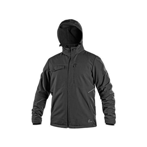 Bunda CXS STRETCH, pánska, softshell, čierna