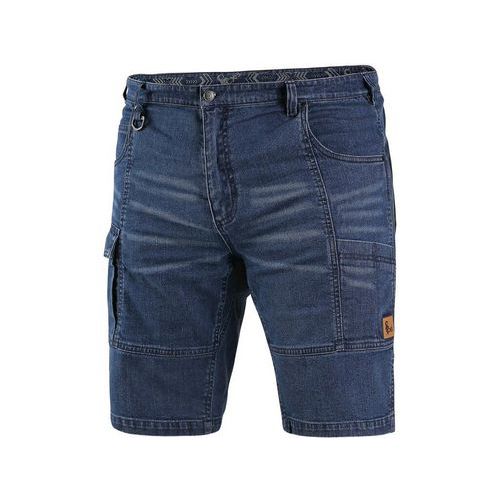 Kraťasy jeans CXS MURET, pánske, modro-čierne