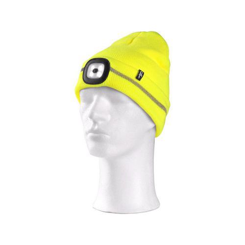 Čiapka CXS TYNAN s LED svetlom, fl.žltá