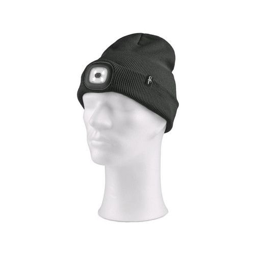 Čiapka CXS TYNAN s LED svetlom, čierna