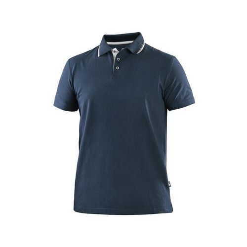 Polokošeľa CXS HENRY, pánske, krátky rukáv, modro-biela