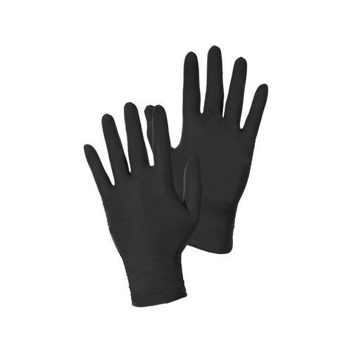 Rukavice CXS STERN BLACK, jednorazové, nitrilové