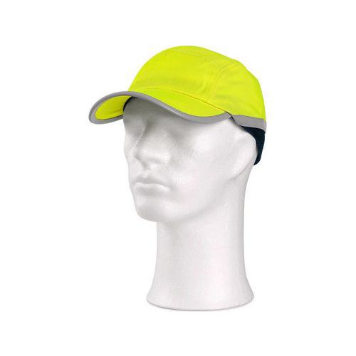 Čiapka CXS CRAN s plastovou výstuhou SM923, fluorescenčná žltá