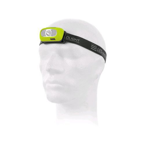 Čelovka CREE LED XPG, nabíjacia, fluorescenčná žltá