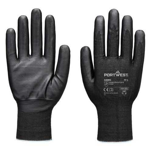 Cut F21 Nitril Tungsten Rukavice A9, čierna