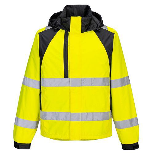 WX2 Eco Hi-Vis bunda do dažďa, čierna/žltá