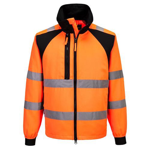 WX2 Eco Hi-Vis bunda do dažďa, čierna/oranžová