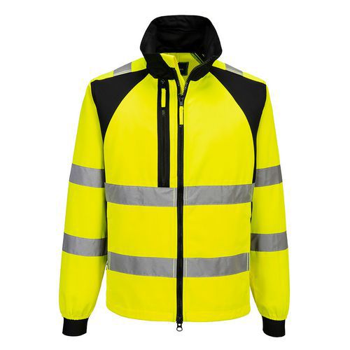 WX2 Eco Hi-Vis bunda do dažďa, čierna/žltá