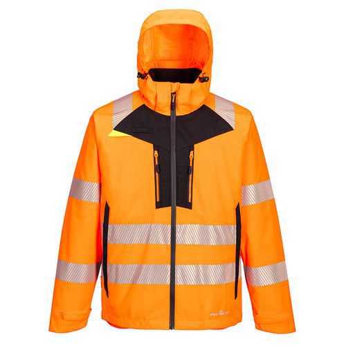 DX4 Hi-Vis 4v1 bunda, čierna/oranžová