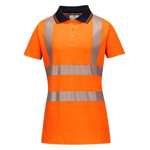 Dámske Pro Polo tričko, čierna/oranžová