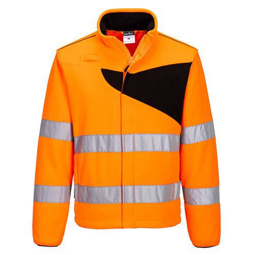 PW2 Hi-Vis Fleece, čierna/oranžová