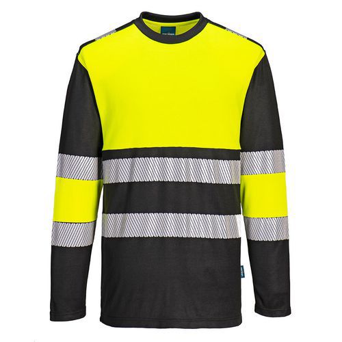 PW3 Hi-Vis trieda 1 Tričko, čierna/žltá