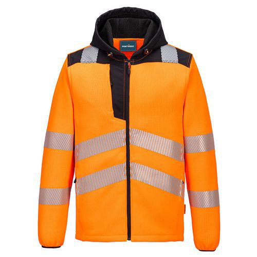 Hi-Vis Technical Fleece, čierna/oranžová
