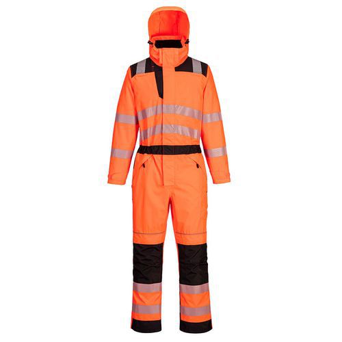 PW3 Hi-Vis Rain kombinéza, čierna/oranžová
