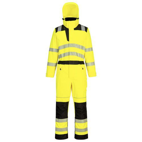 PW3 Hi-Vis Rain kombinéza, čierna/žltá
