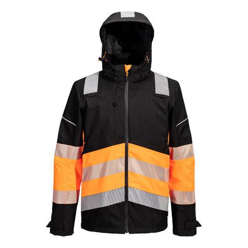 PW3 Hi-Vis Class 1 Extreme bunda do dažďa, čierna/oranžová