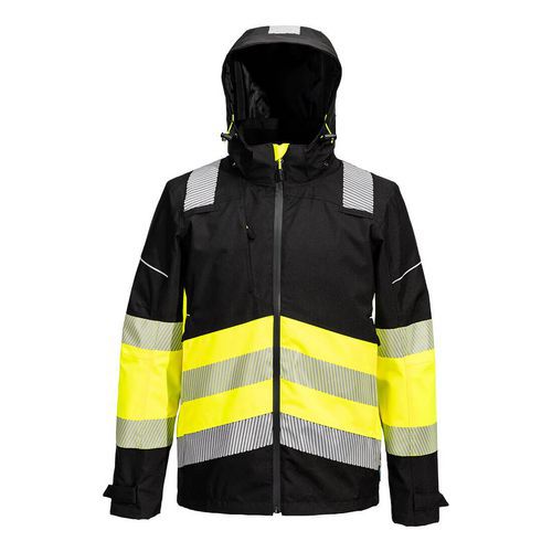 PW3 Hi-Vis Class 1 Extreme bunda do dažďa, čierna/žltá