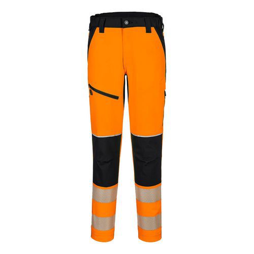 PW3 Hi-Vis Strečové nohavice, čierna/oranžová