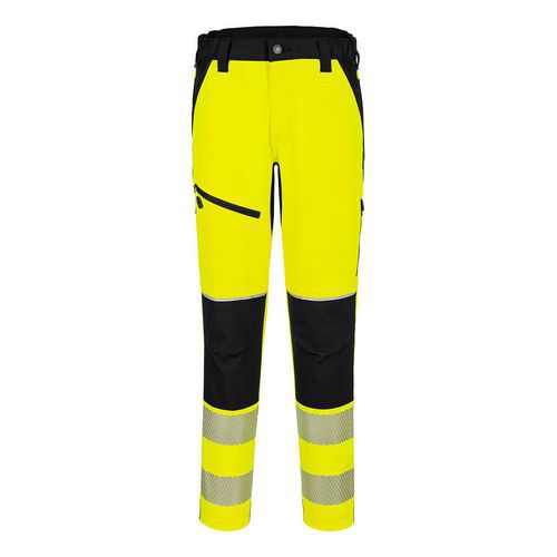 PW3 Hi-Vis Strečové nohavice, čierna/žltá