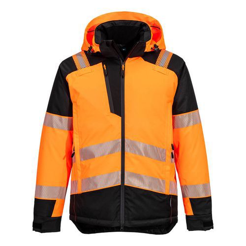 PW3 Hi-Vis Zimná bunda, čierna/oranžová