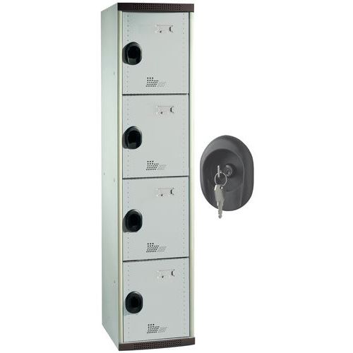 Montované šatníky Optimum, 4 boxy, cylindrický zámok Montované šatníky Optimum, 4 boxy, cylindrický zámok