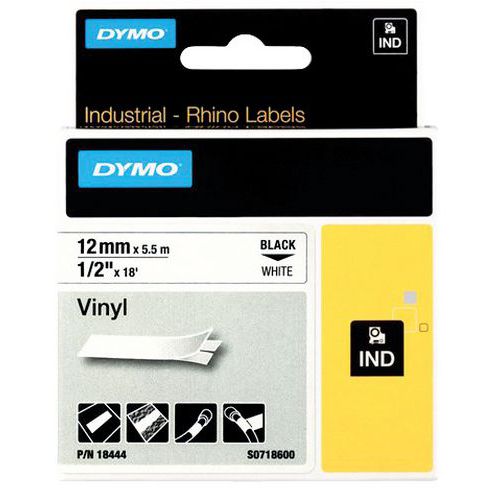 Priemyselné samolepiace vinylové pásky Rhino – Dymo