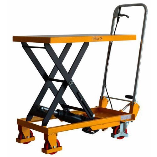Mobilný zdvíhací hydraulický stôl Lift, do 150 kg, doska 70 x 45 cm
