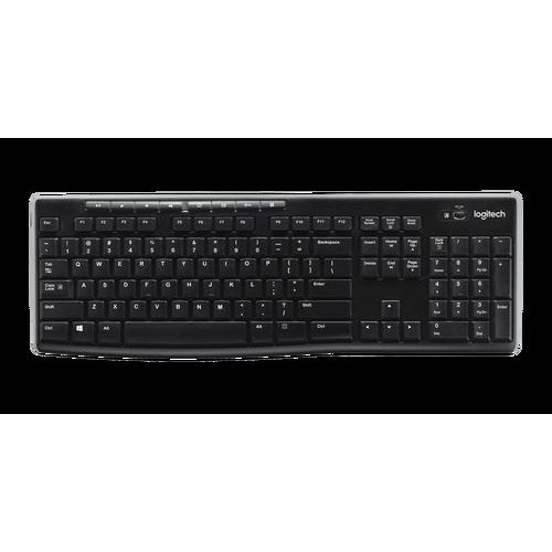 Multimediálna bezdrôtová klávesnica Logitech K270, CZ, čierna