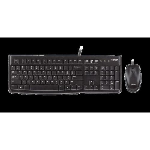 Súprava klávesnice a myši Logitech MK120, CZ/SK, čierna