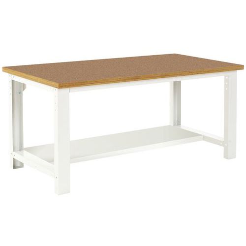 Pracovné stoly Bott Cubio, fenol, pevná polica, šírka 200 cm