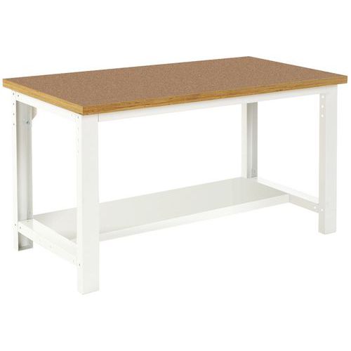 Pracovné stoly Bott Cubio, fenol, pevná polica, šírka 150 cm Pracovné stoly Bott Cubio, fenol, pevná polica, šírka 150 cm