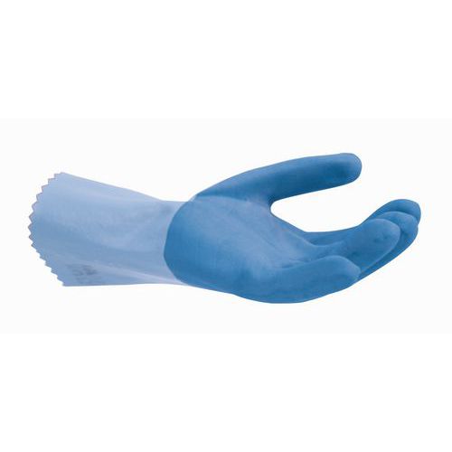 Latexové rukavice Mapa Jarsette 301, s úchopom, modrá Latexové rukavice Mapa Jarsette 301, s úchopom, modrá
