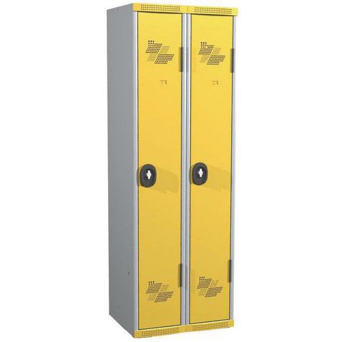 Zvárané šatníky Acial, 2 oddiely, 300 mm, otočný uzáver Zvárané šatníky Acial, 2 oddiely, 300 mm, otočný uzáver