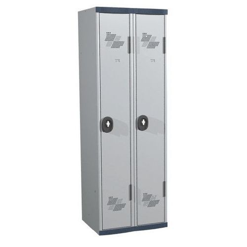 Zvárané šatníky Acial, 2 oddiely, 300 mm, otočný uzáver Zvárané šatníky Acial, 2 oddiely, 300 mm, otočný uzáver