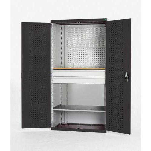 Dielenské skrine so zásuvkami Bott Cubio 160, multiplex, výška 200 cm