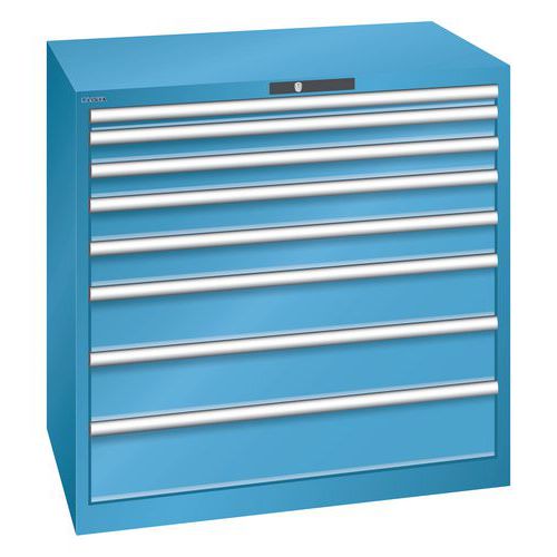 Dielenské zásuvkové skrine LISTA, nosnosť 75 až 200 kg, 1023x725 mm