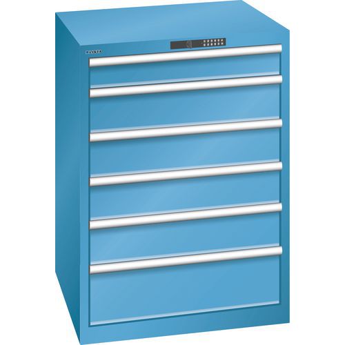 Dielenské zásuvkové skrine LISTA, nosnosť 75 až 200 kg, 717x725 mm