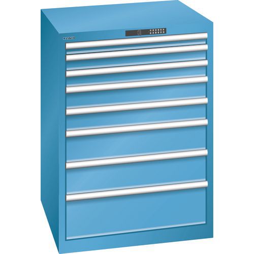 Dielenské zásuvkové skrine LISTA, nosnosť 75 až 200 kg, 717x725 mm