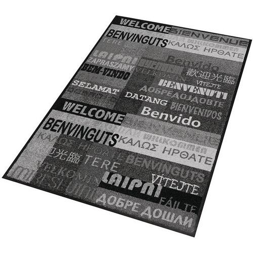Déco Design™ New Welcome interiérové čistiace rohože, sivé