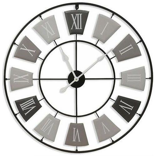 Šedé nástenné kovové hodiny Orium, priemer 76 cm Šedé nástenné kovové hodiny Orium, priemer 76 cm